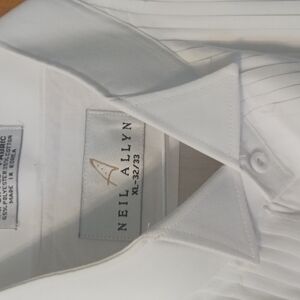 Men's White Tuxedo Shirt